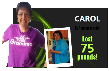 lost 75 lbs with Roseville weight loss program
